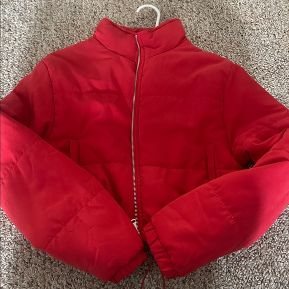 PrettyLittleThing Bold Red Jacket - Picture 1 of 6